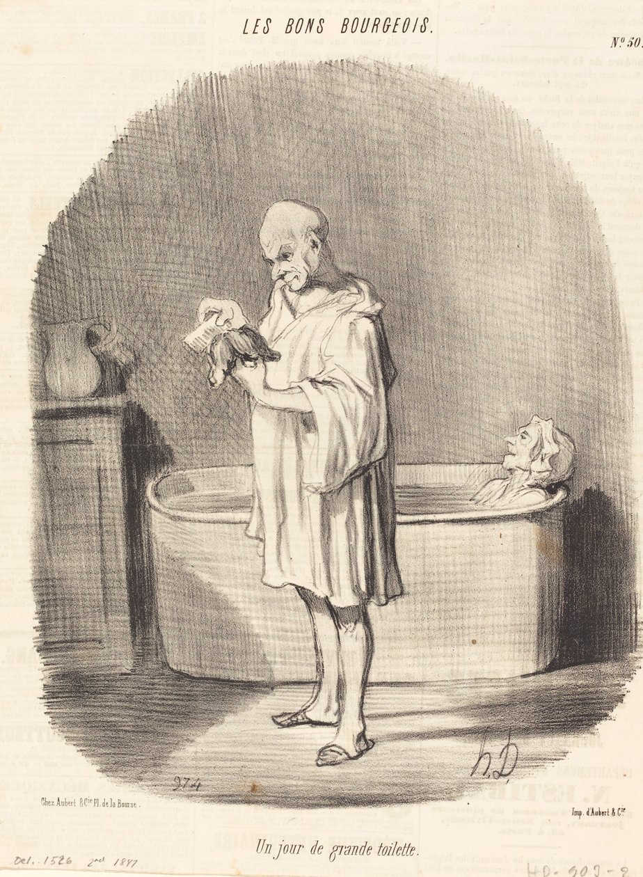 Ein Tag der großen Toilette von Honoré Daumier