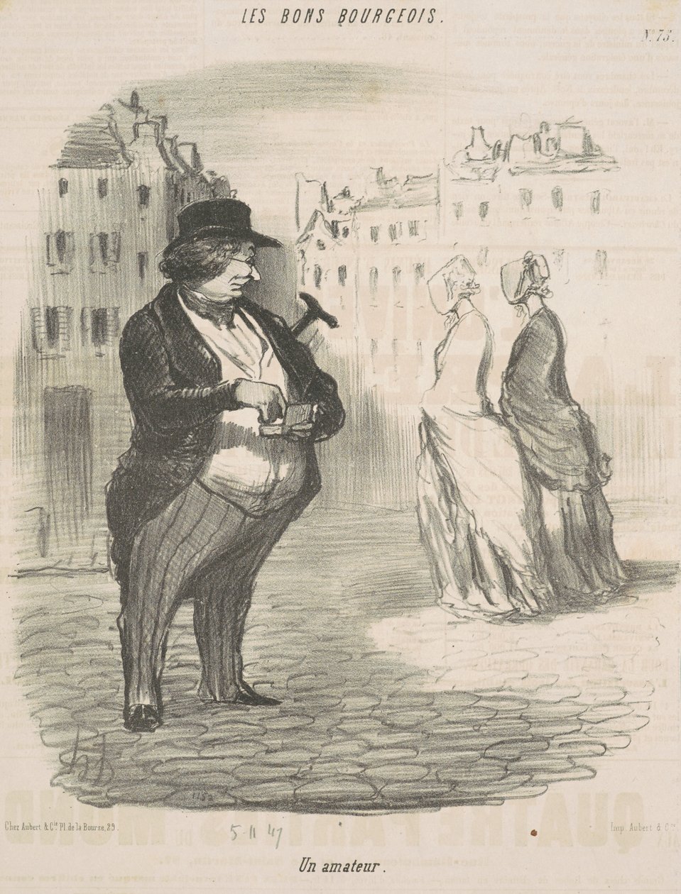 Ein Amateur von Honoré Daumier