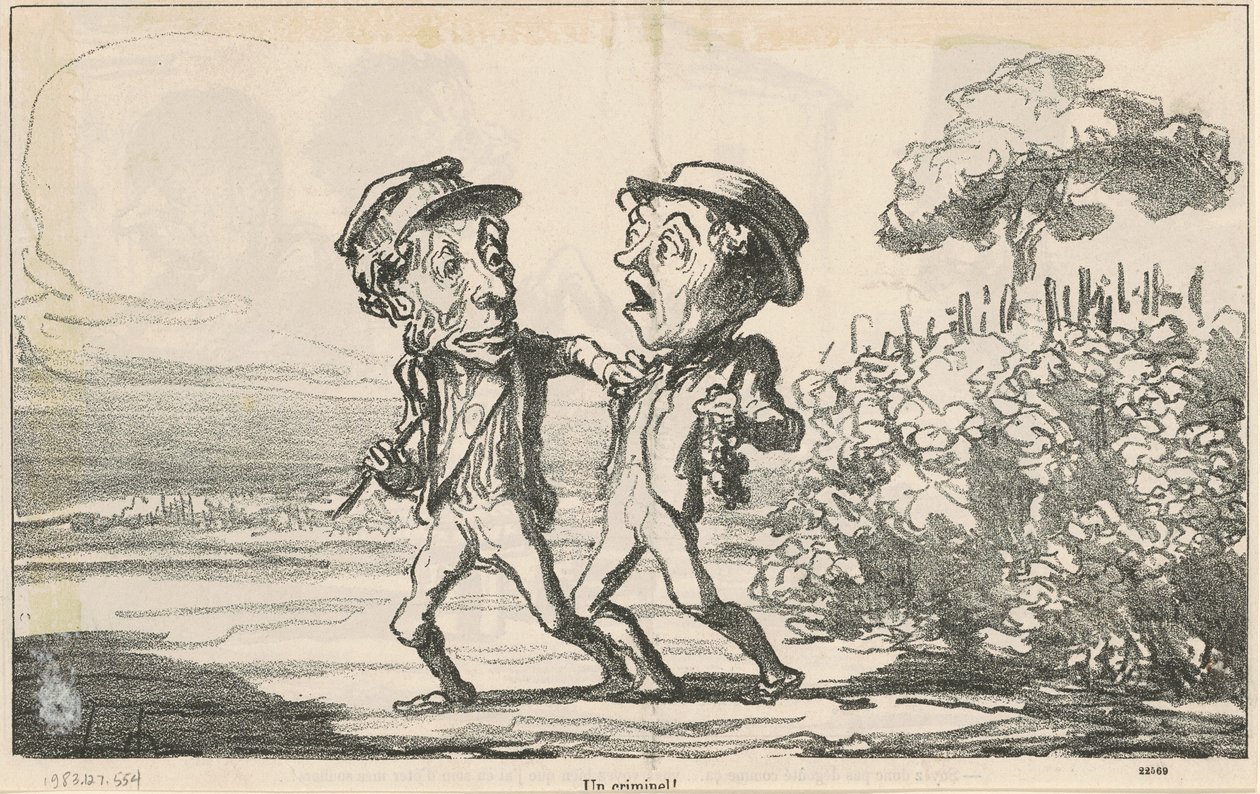 Ein Verbrecher! von Honoré Daumier