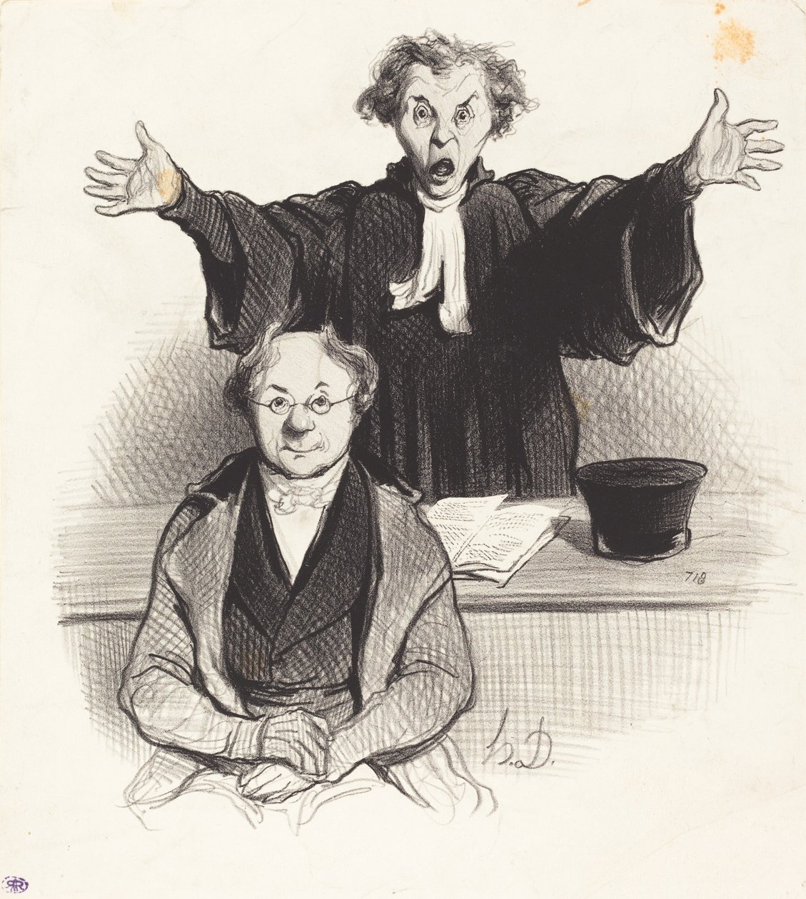 Eine Trennungsanfrage von Honoré Daumier