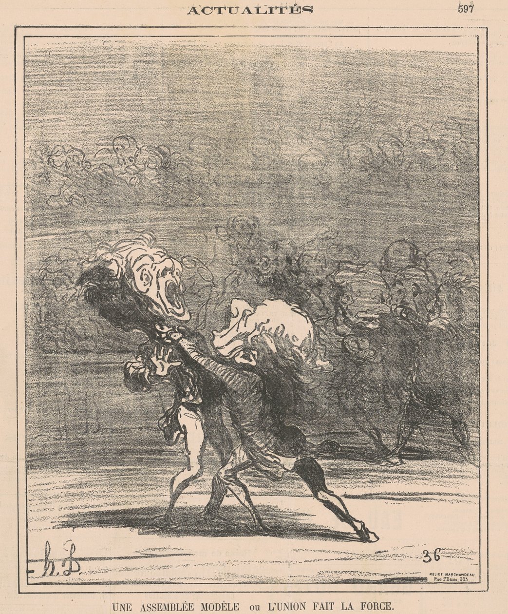 Eine Modellversammlung ... von Honoré Daumier