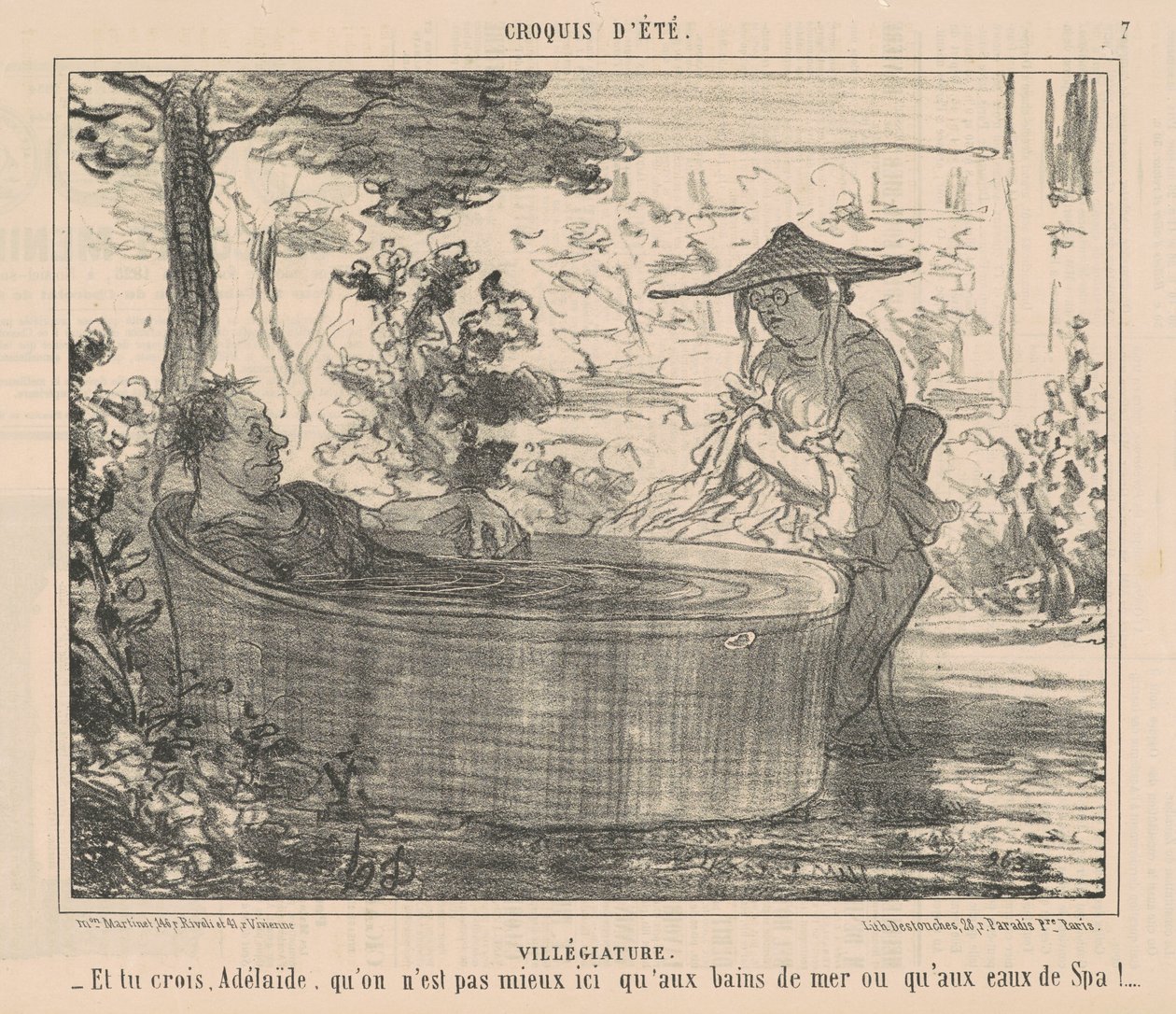 Urlaub von Honoré Daumier