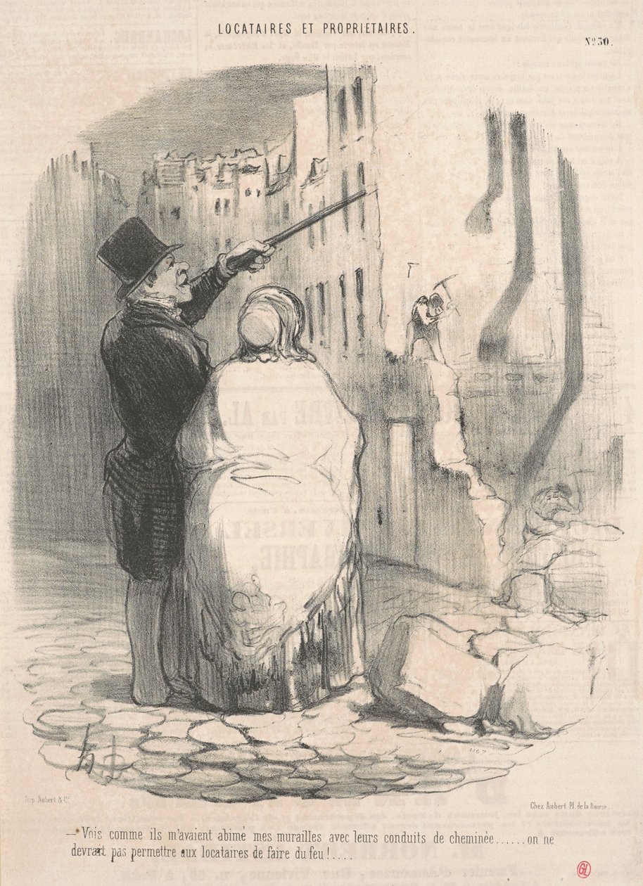Sieh, wie sie es ruiniert hatten... von Honoré Daumier