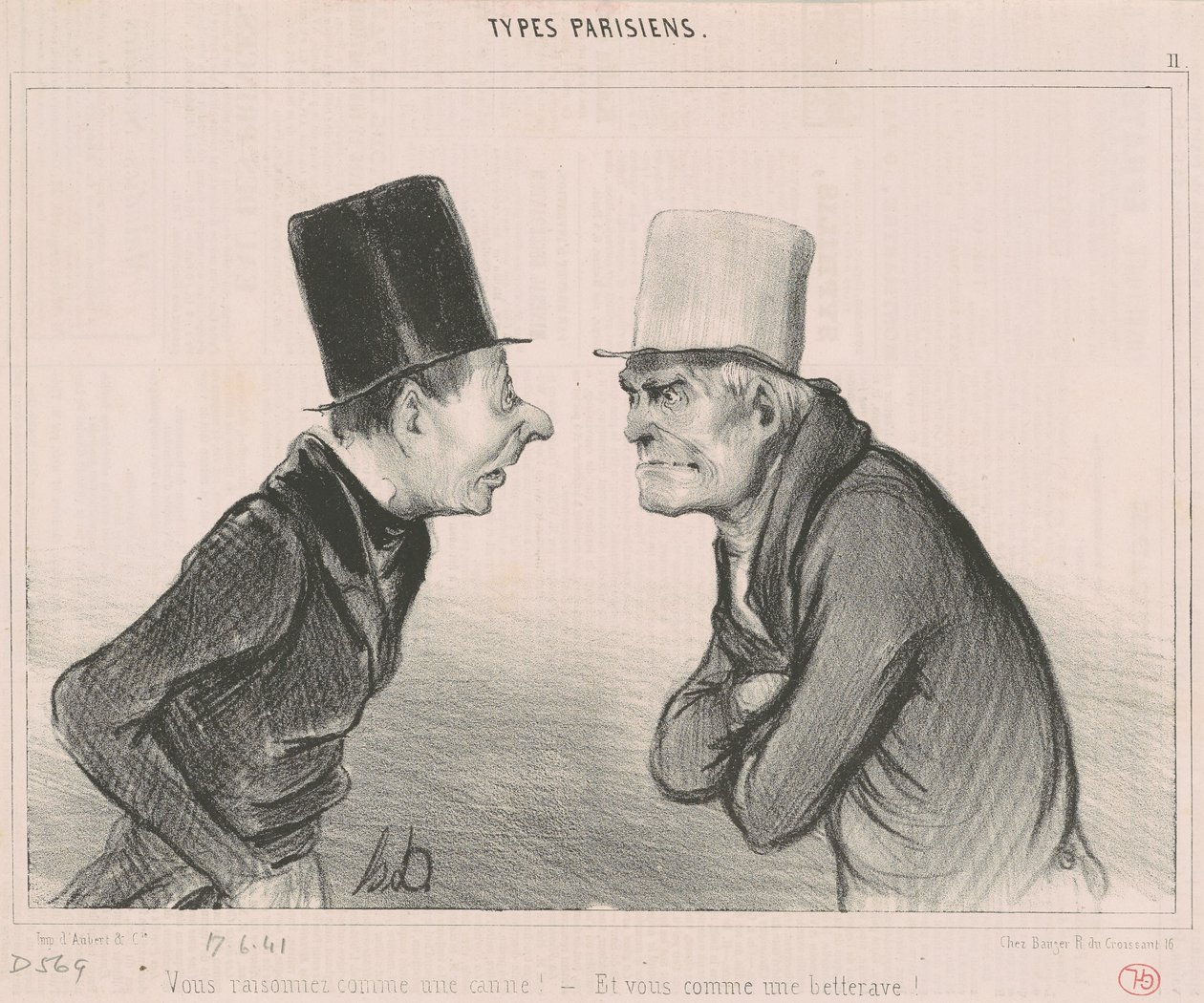 Sie argumentieren wie ein Stock! von Honoré Daumier