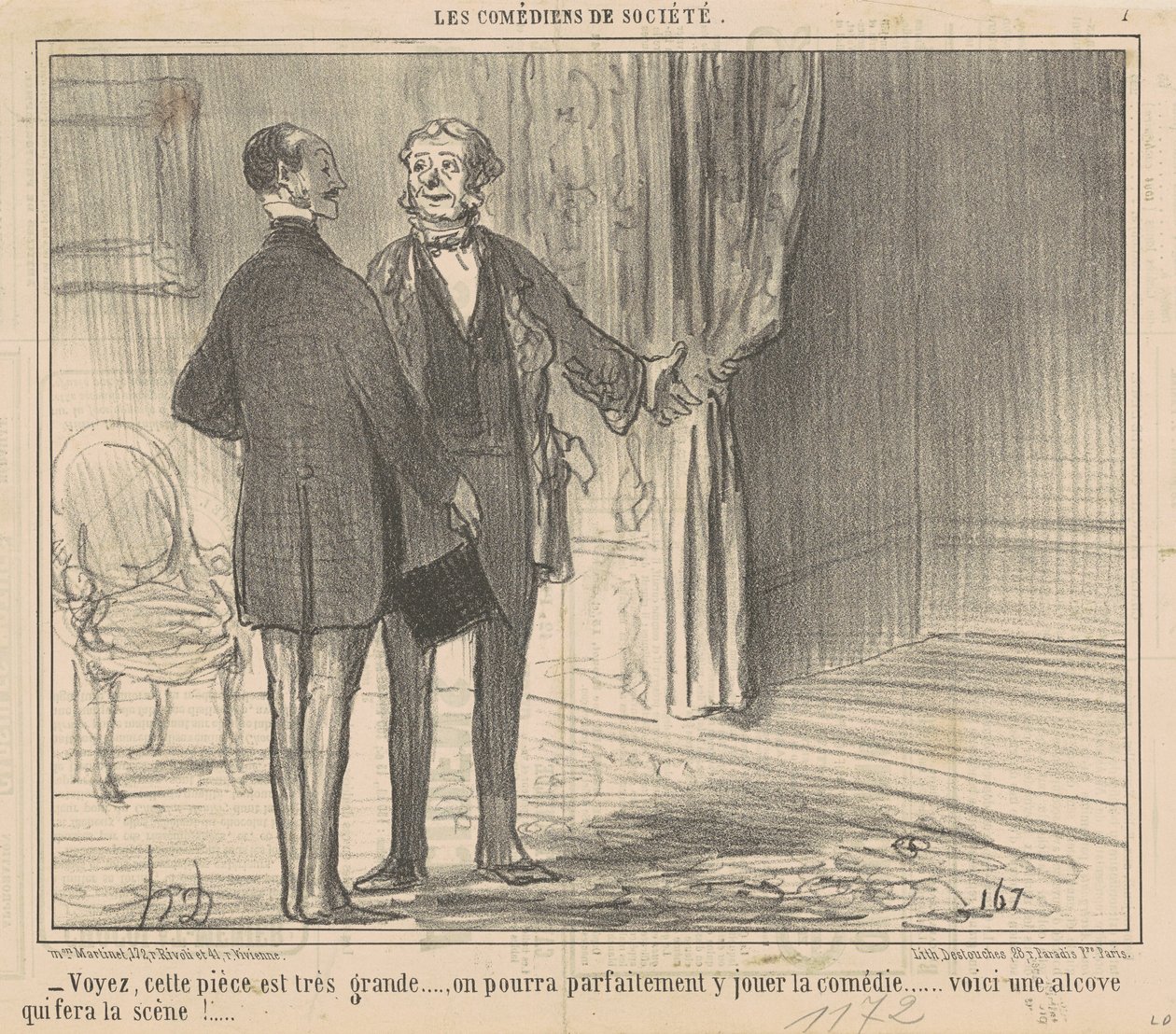 Sehen Sie, dieses Stück ist sehr groß... von Honoré Daumier