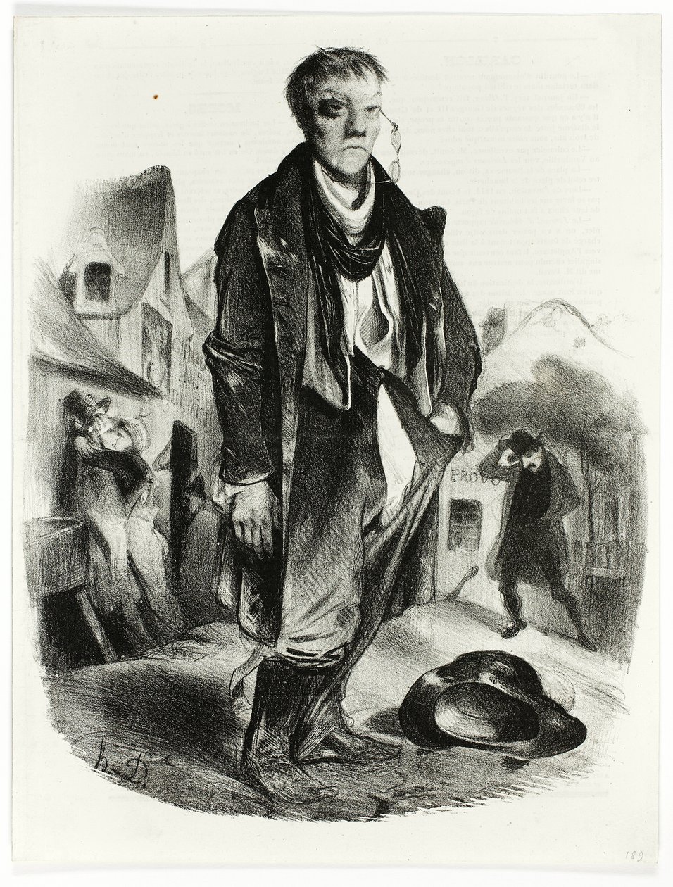 Der Betrunkene von Honoré Victorin Daumier