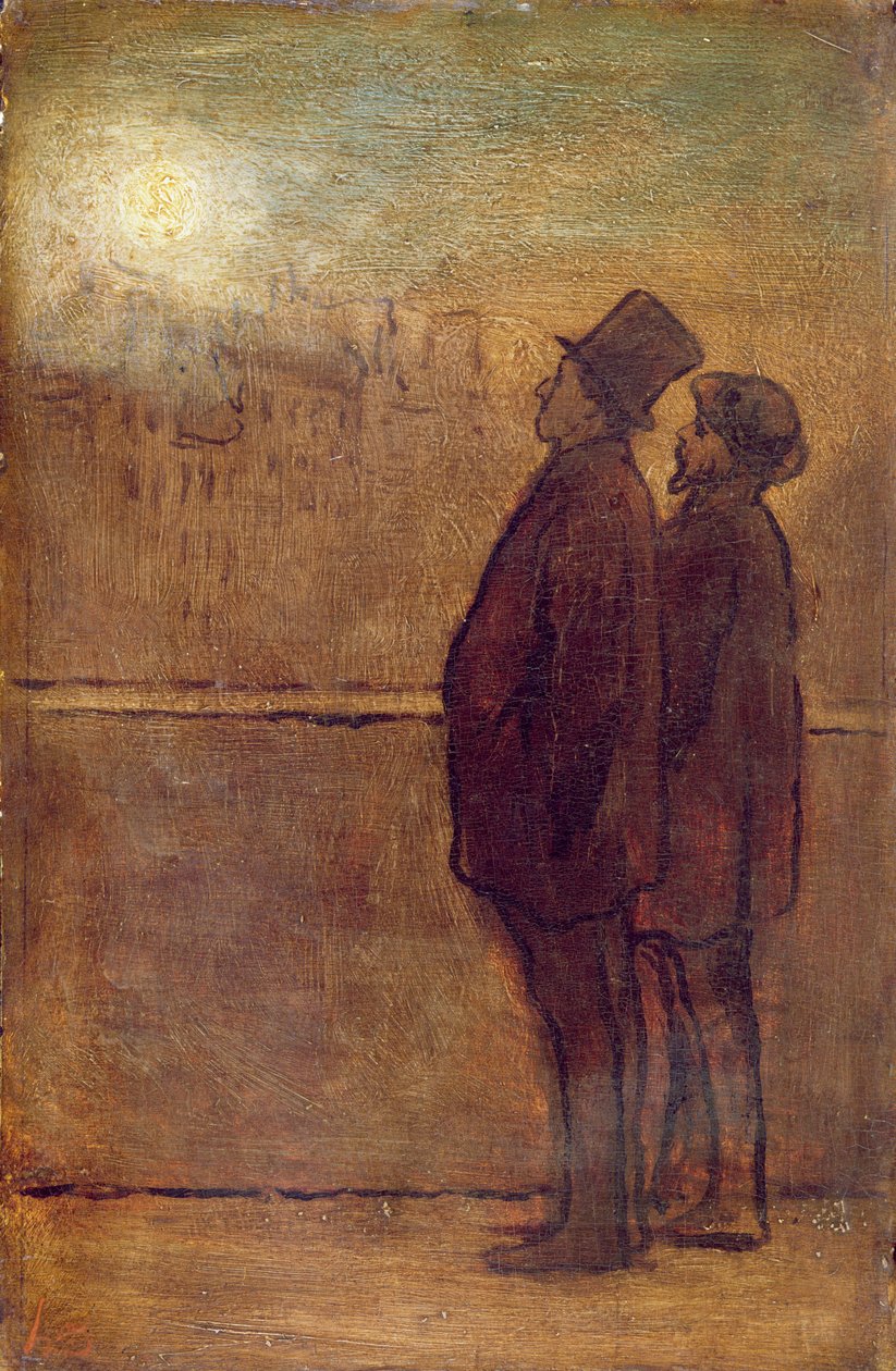 Die Nachtwanderer von Honoré Daumier