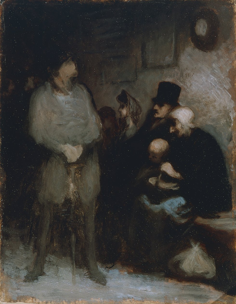 Das Wartezimmer von Honoré Daumier