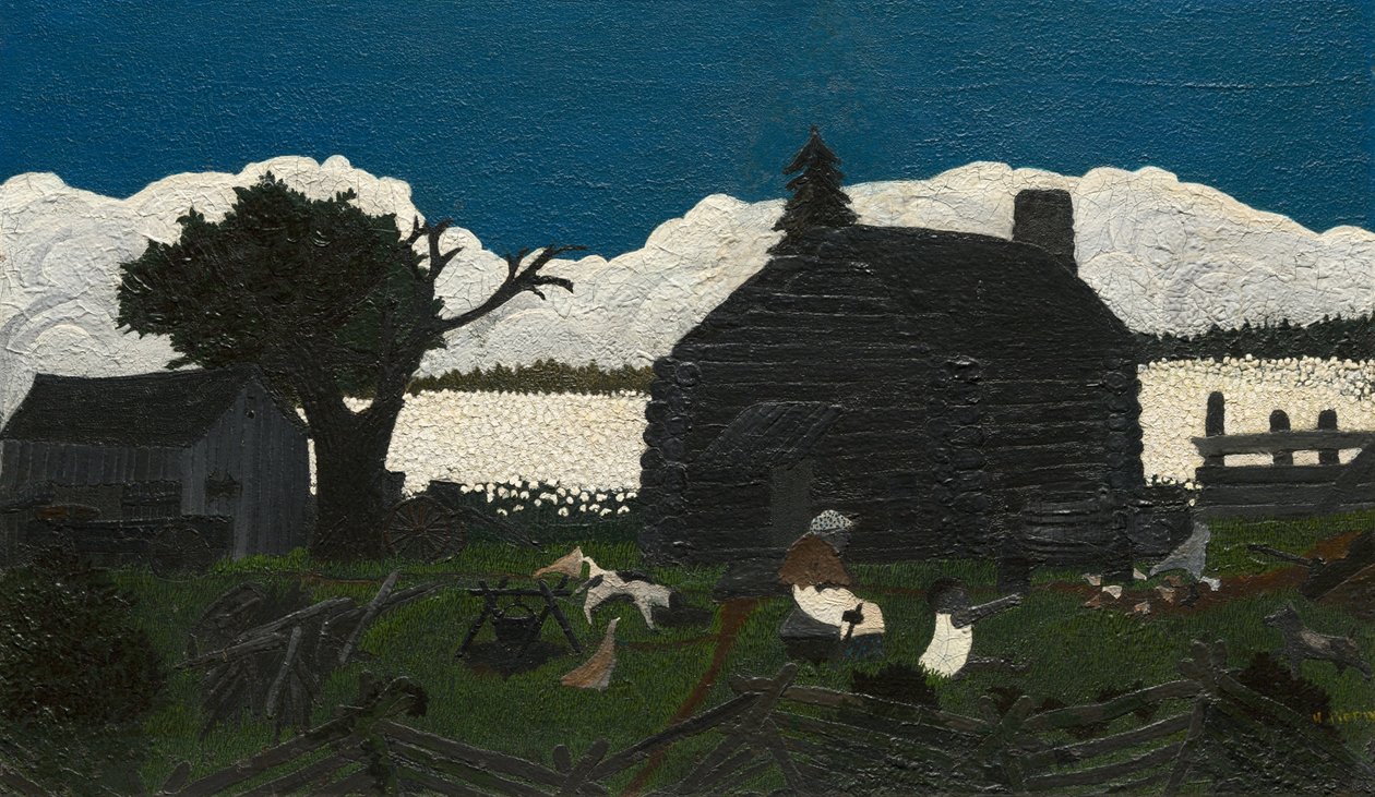 Hütte im Baumwollfeld, ca. 1931-1937 von Horace Pippin