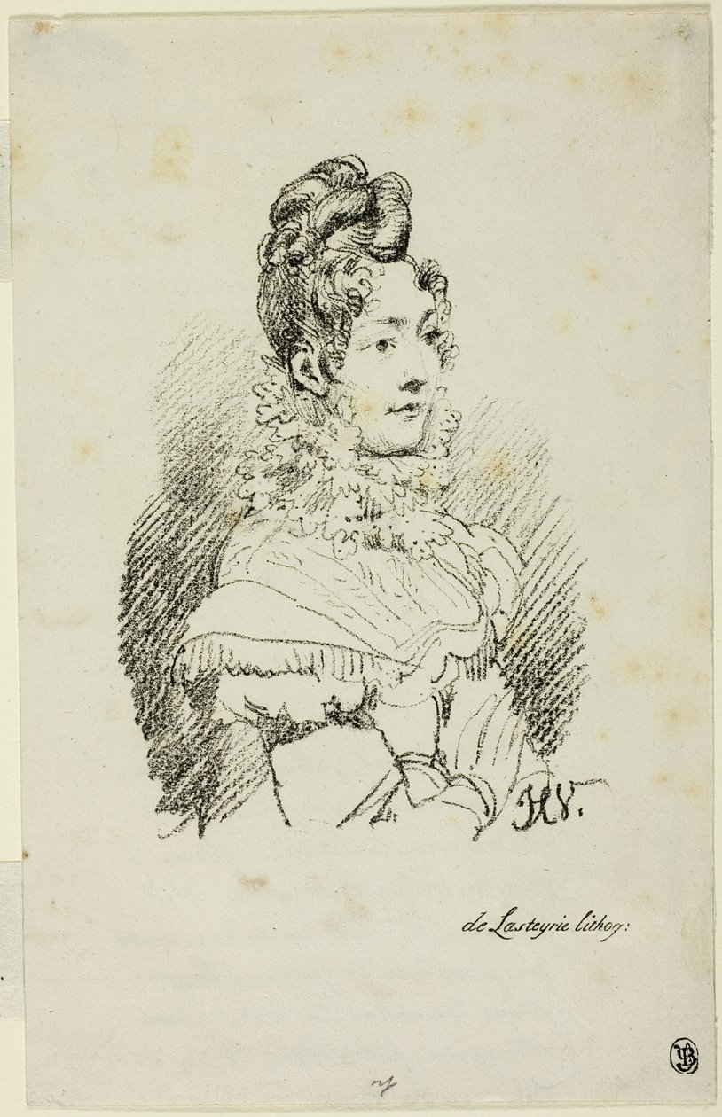 Porträt von Madame Perregaux von Emile Jean Horace Vernet