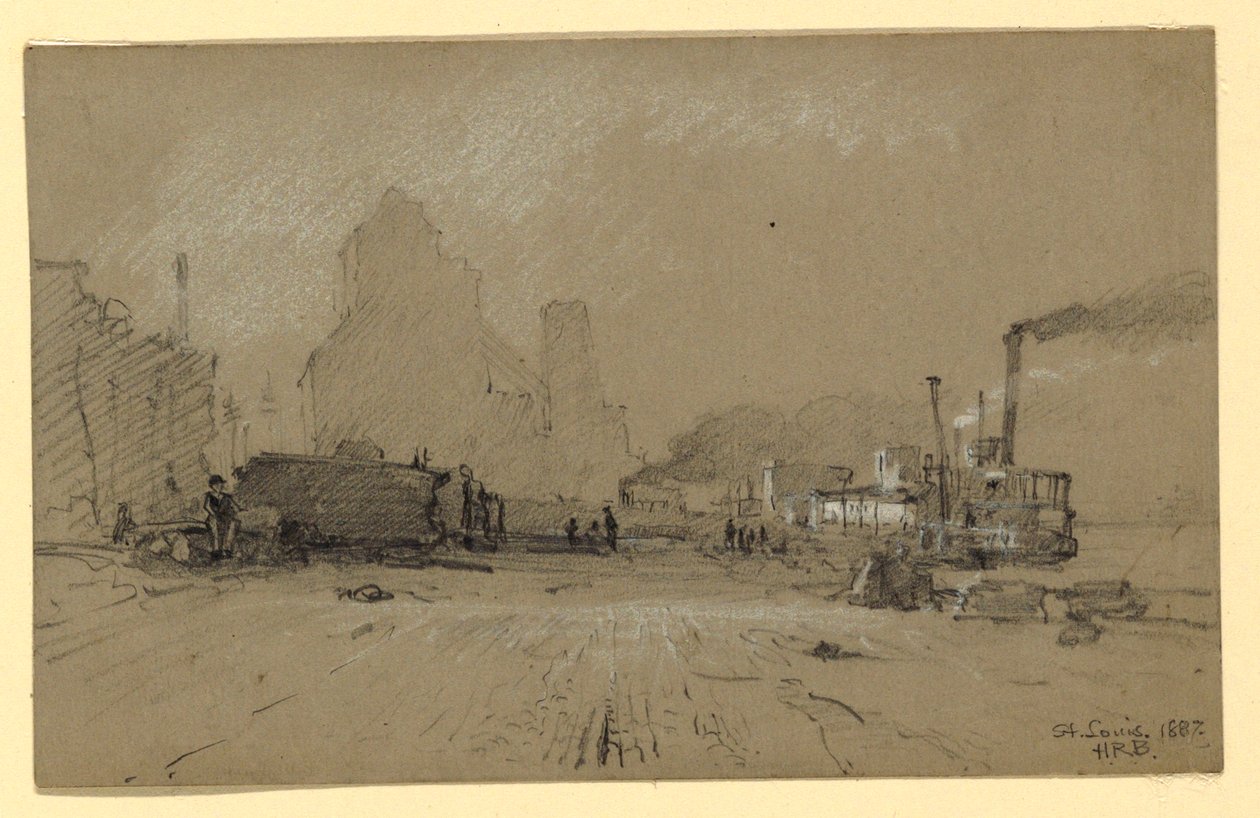 Am Mississippi in St. Louis von Howard Russell Butler
