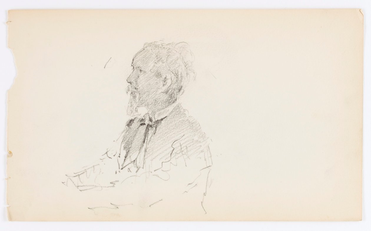 Ohne Titel (Kopf eines bärtigen Mannes) von Howard Russell Butler
