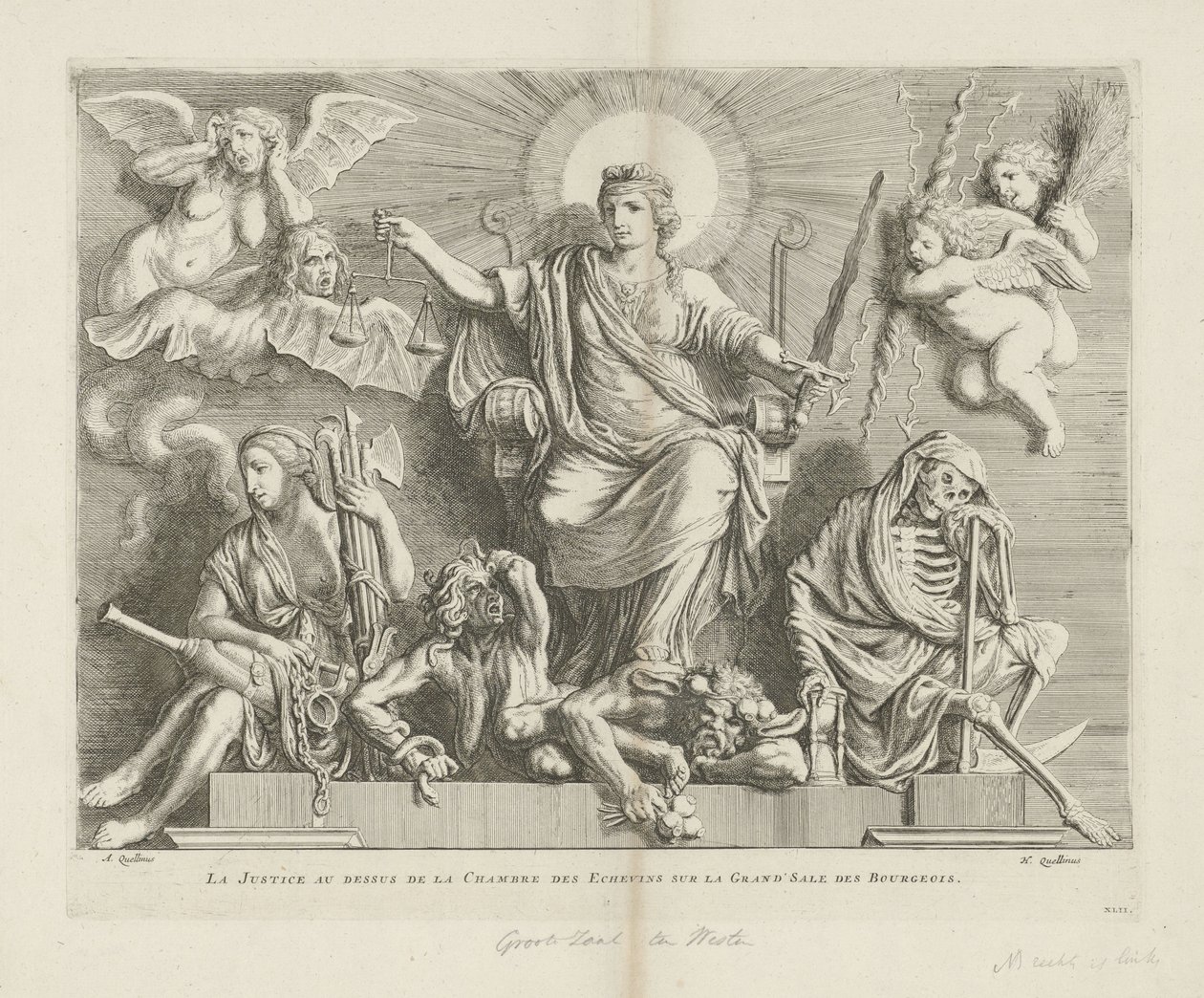Allegorie der Gerechtigkeit von Hubertus Quellinus