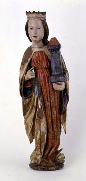 St. Barbara, aus Kassa, 1450-60 von Hungarian School