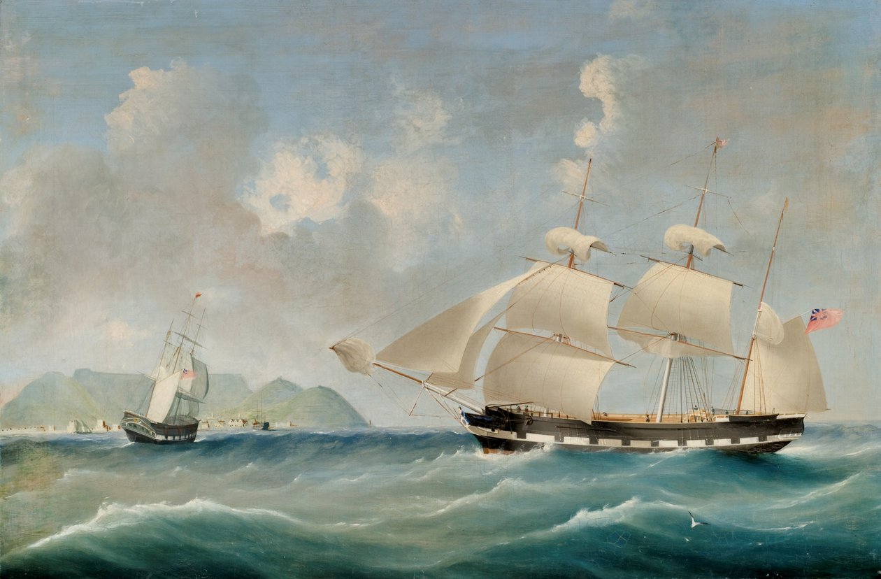 Meereslandschaft, 1850 von I. Tudgay