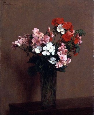 Geranien von Ignace Henri Jean Fantin Latour