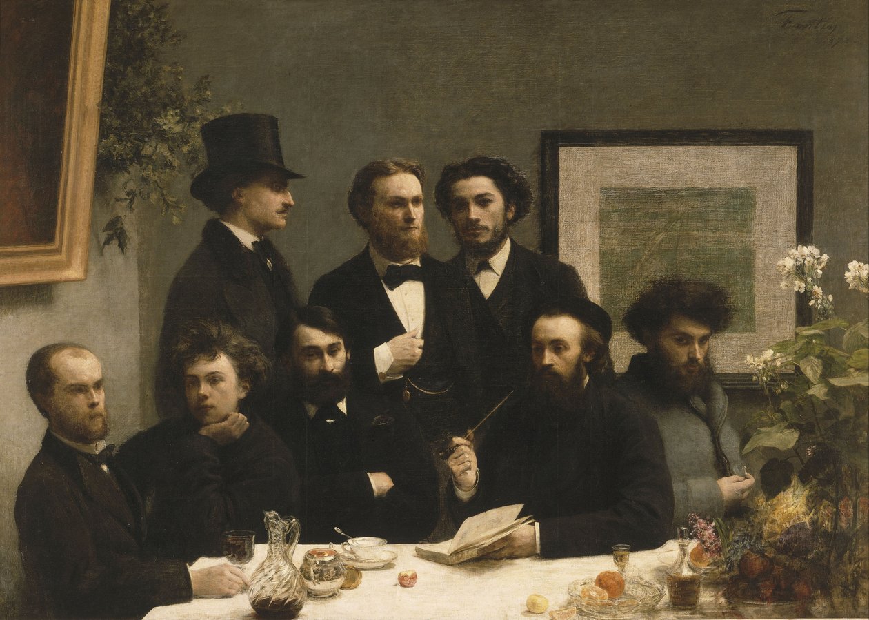 Am Tisch, 1872 von Ignace Henri Jean Fantin Latour