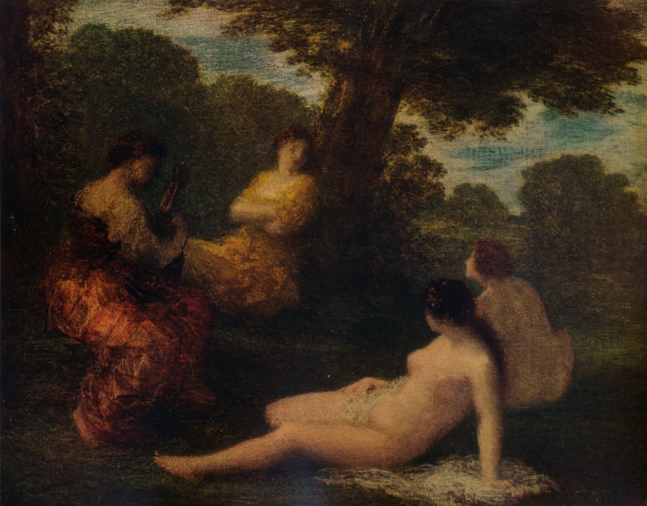 La Causerie, c1878 von Ignace Henri Jean Fantin Latour