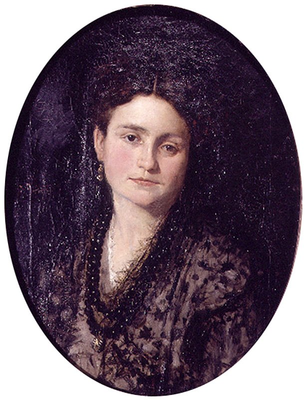 Porträt von Teresa Martinez von Ignacio Pinazo Camarlench