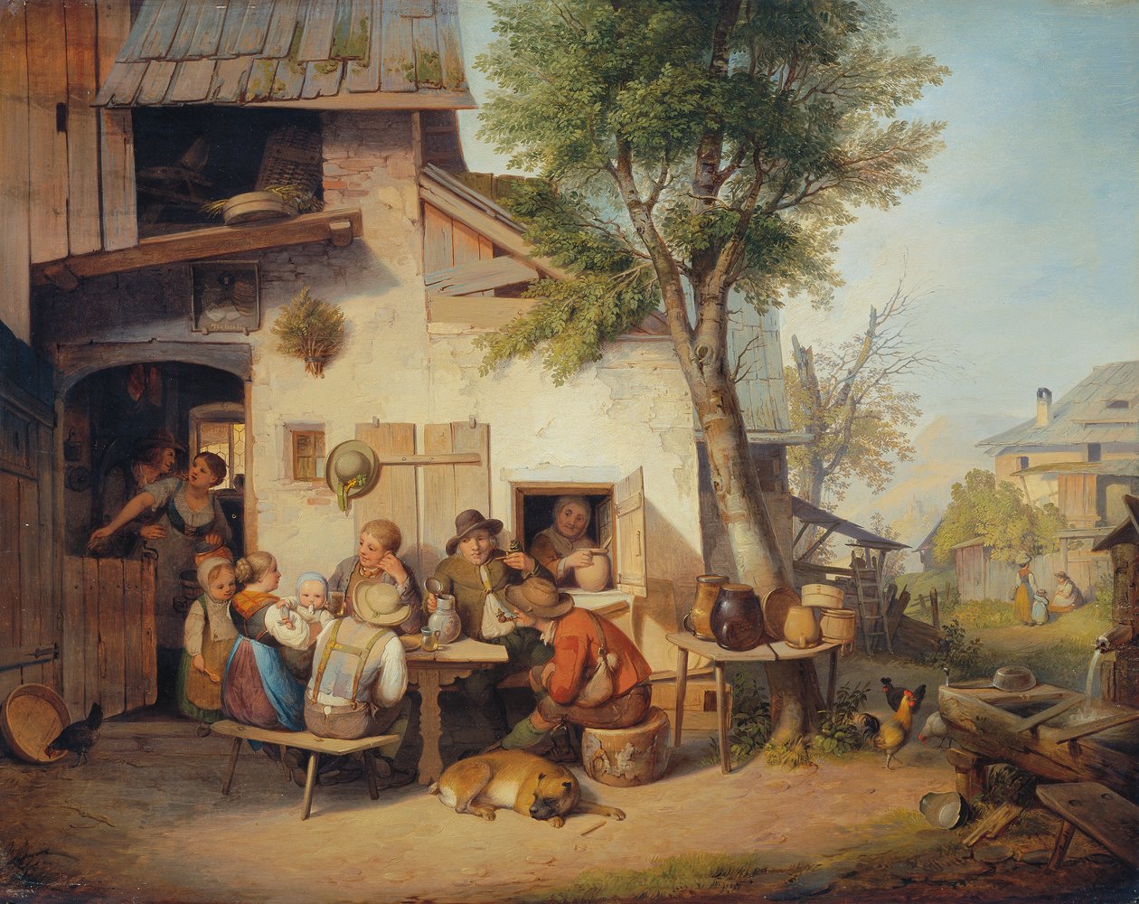 Vor der Dorfschenke von Ignaz Raffalt