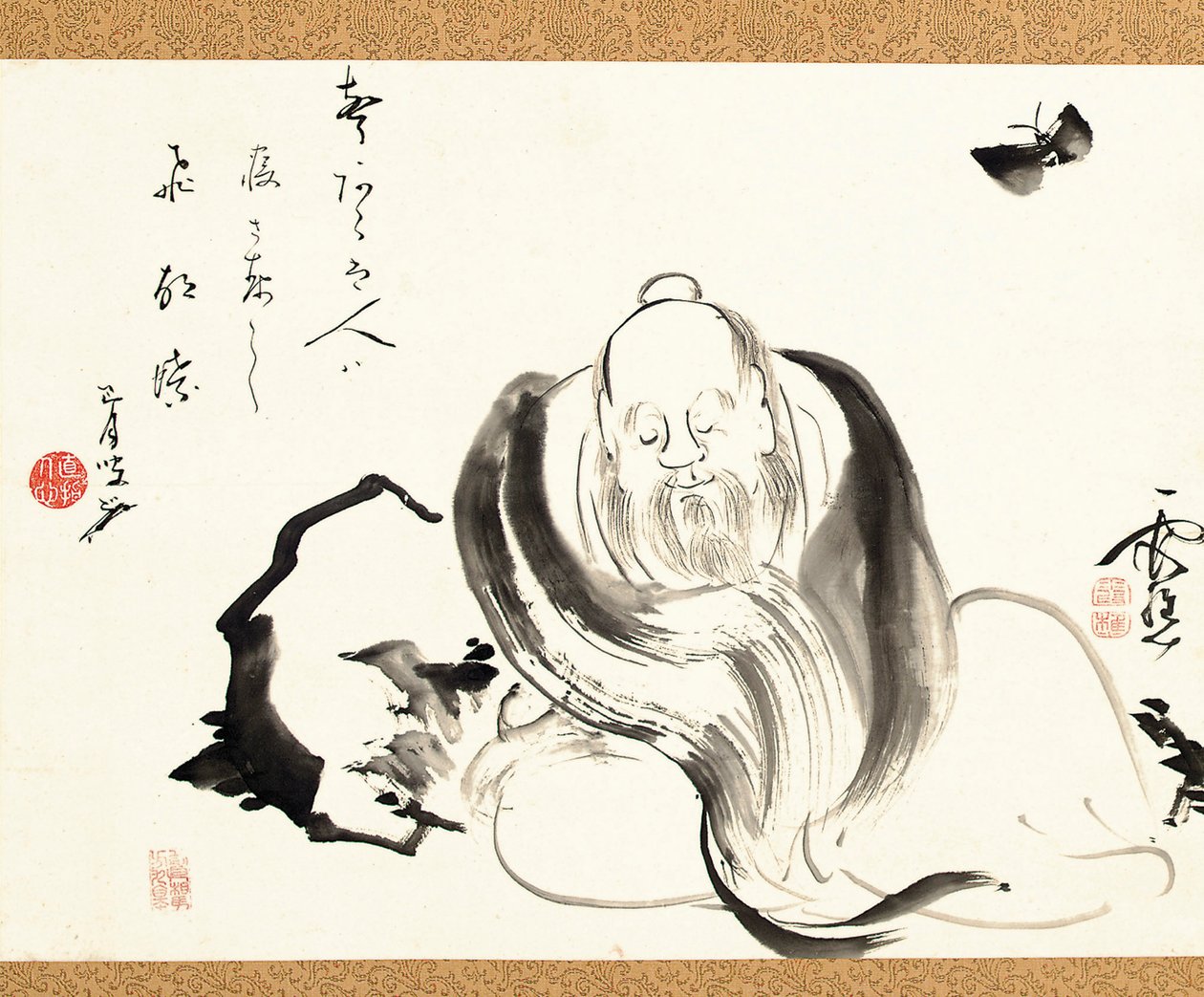 Zhuang Zi träumt von einem Schmetterling von Ike no Taiga