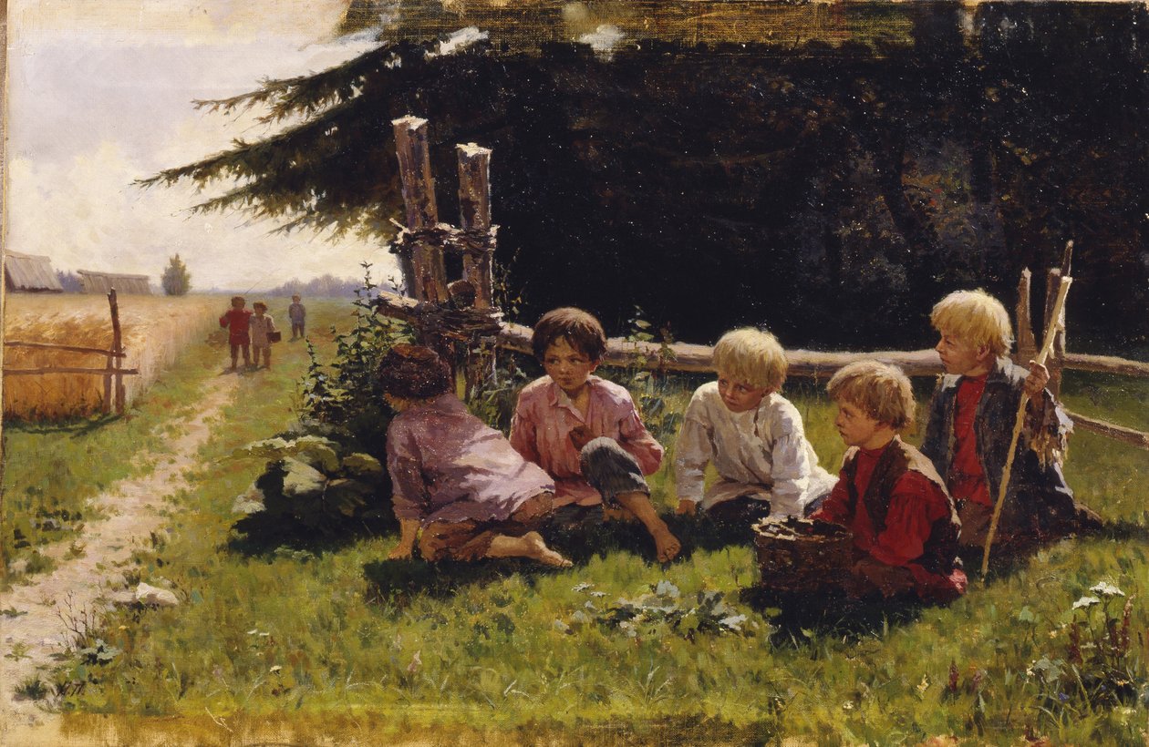 Kinder im Hinterhalt von Illarion Mikhailovich Pryanishnikov