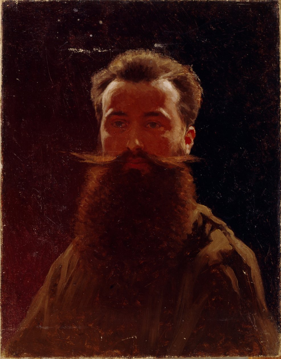 Selbstporträt, 1870er von Illarion Mikhailovich Pryanishnikov