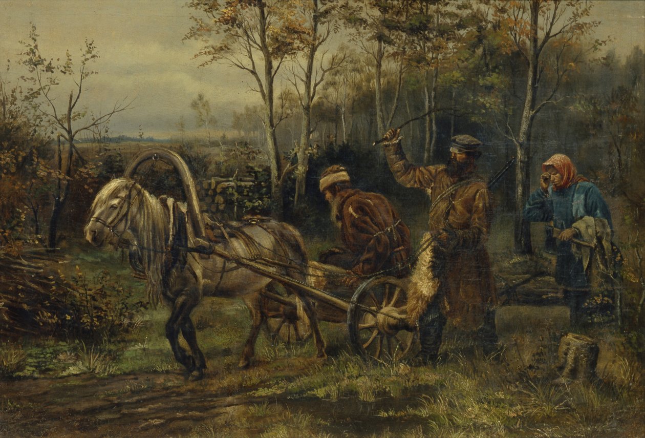 Holzdiebin von Illarion Mikhailovich Pryanishnikov