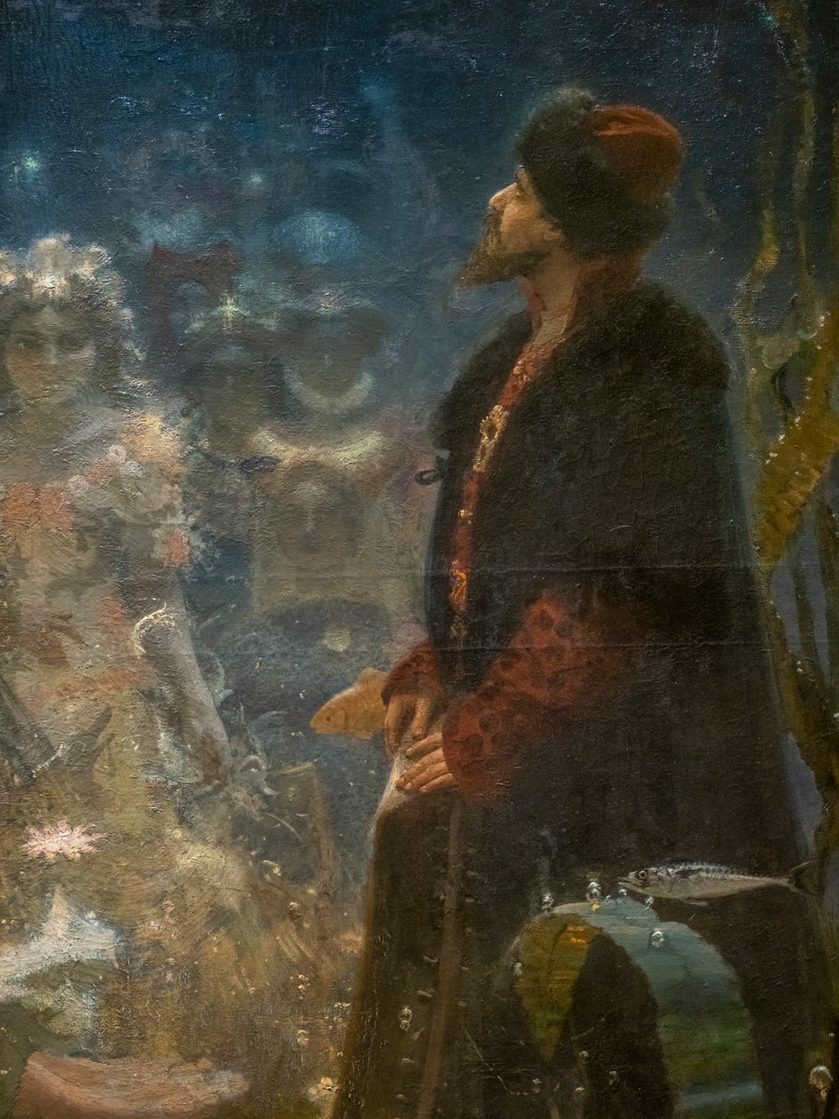 Sadko im Unterwasserreich (Detail) von Ilya Efimovich Repin
