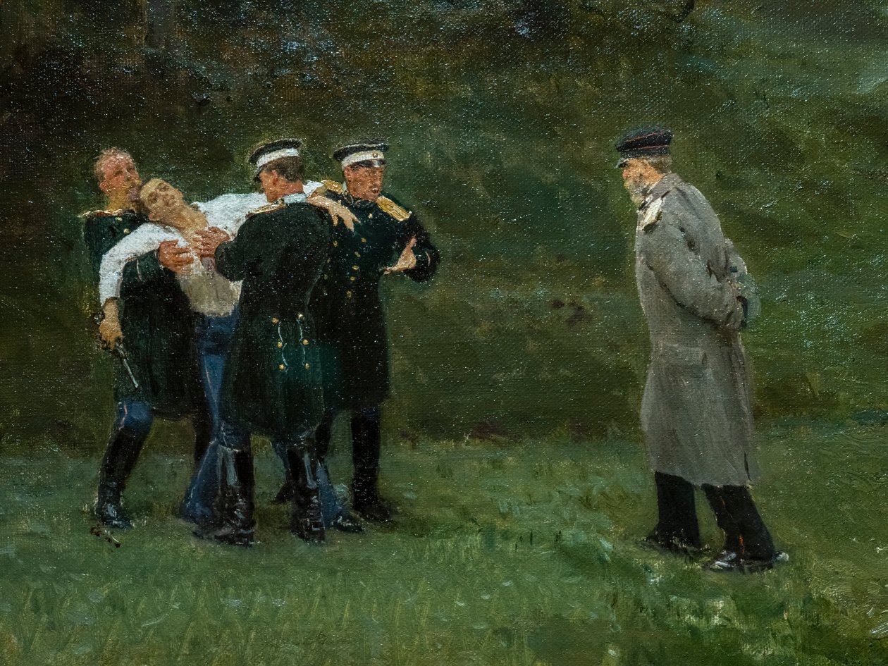 Das Duell (Detail) von Ilya Efimovich Repin