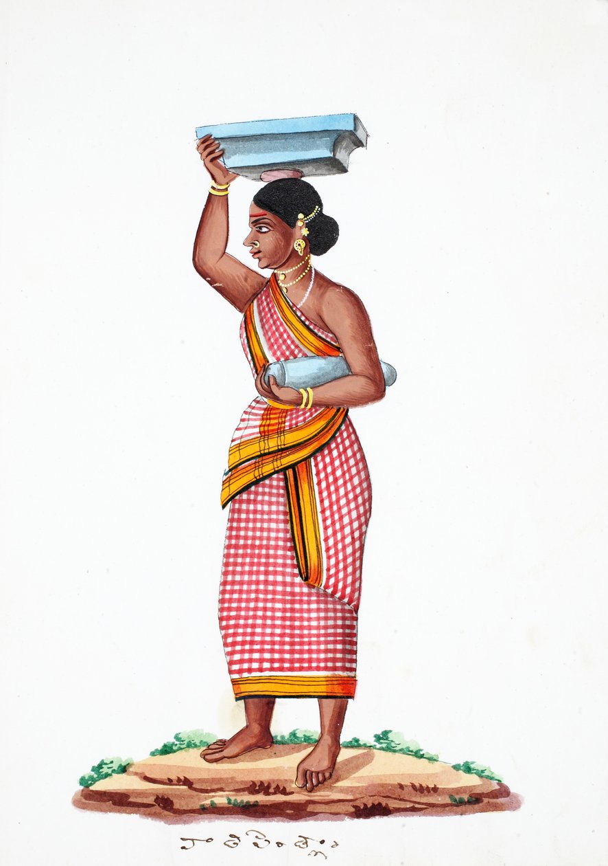 Stein tragen von Indian School