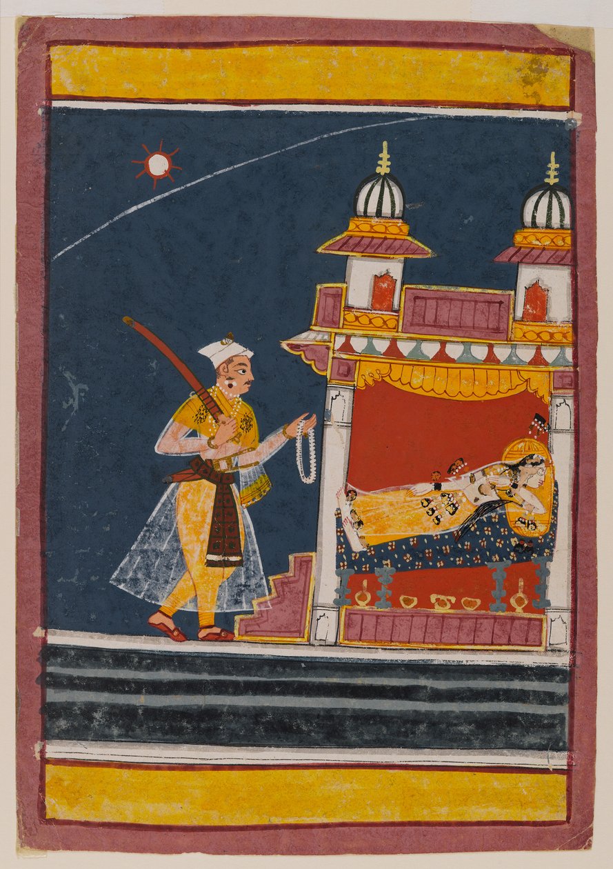 Lalita Ragini, ca. 1650 von Indian School