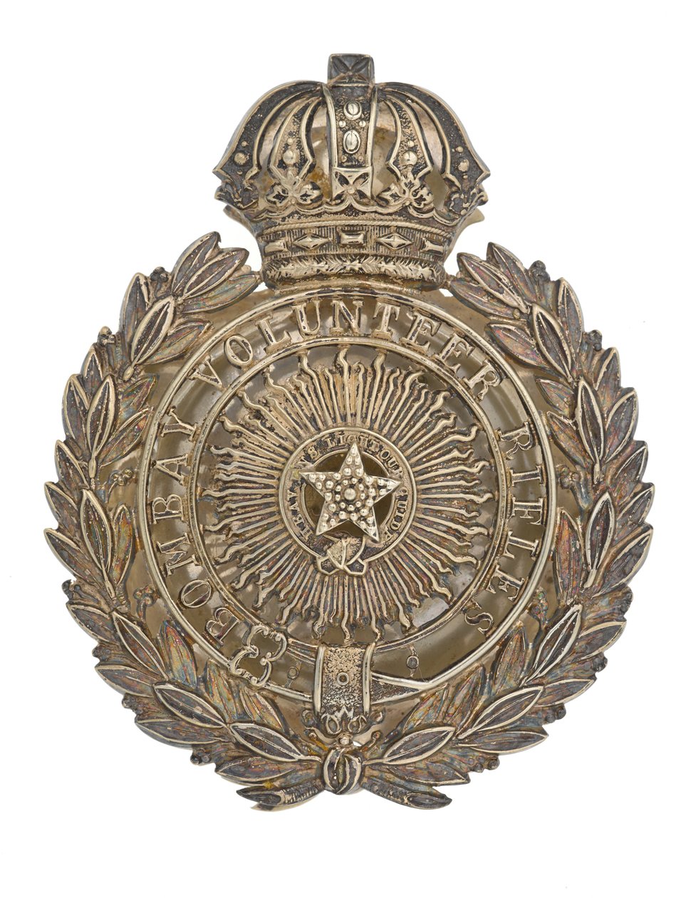 Gürtelschnallenplatte, Bombay Volunteer Rifles, 1877-1901 von Indian School