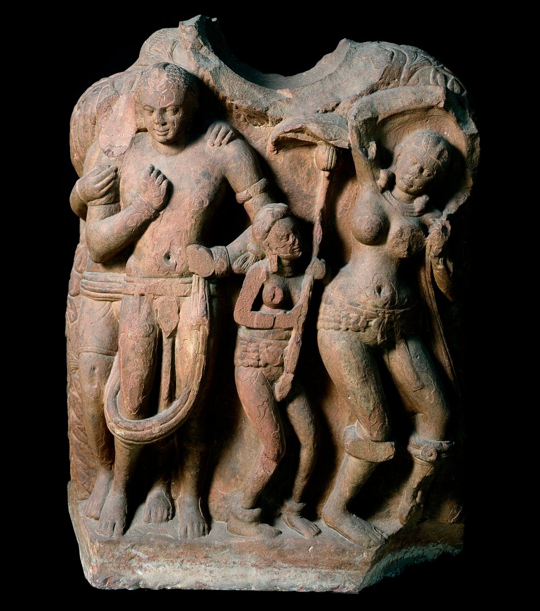 Die reiche Kurtisane Vasantasena (Skulptur, Kushan-Reich) von Indian School