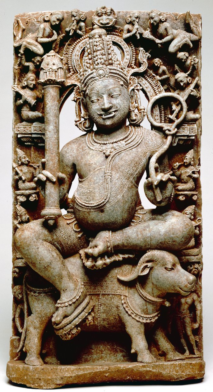 Yama, aus Bhubaneswar, Odisha, 1100 n. Chr. von Indian School