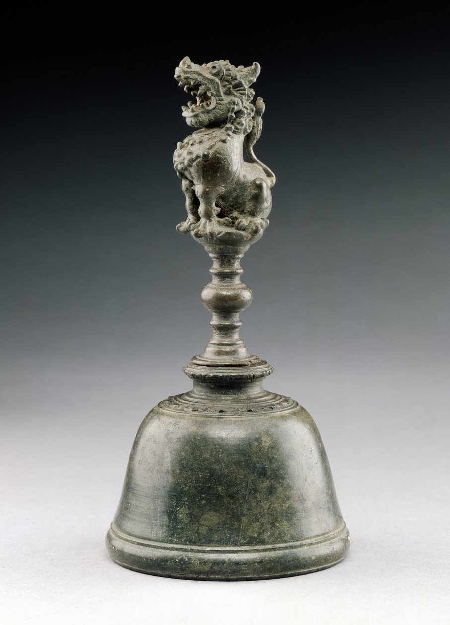 Glocke mit Löwe (Bronze) von Indonesian School
