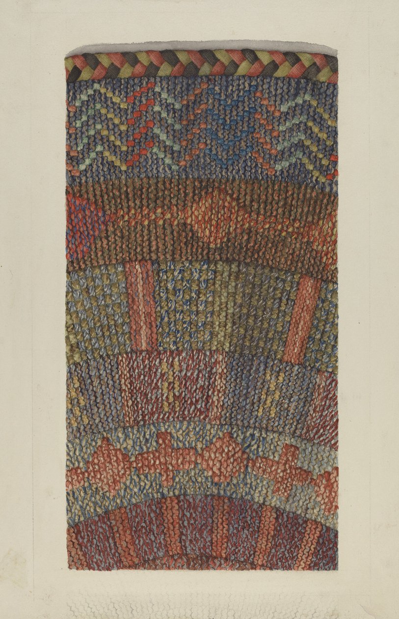 Gestrickter Teppich von Ingrid Selmer Larsen
