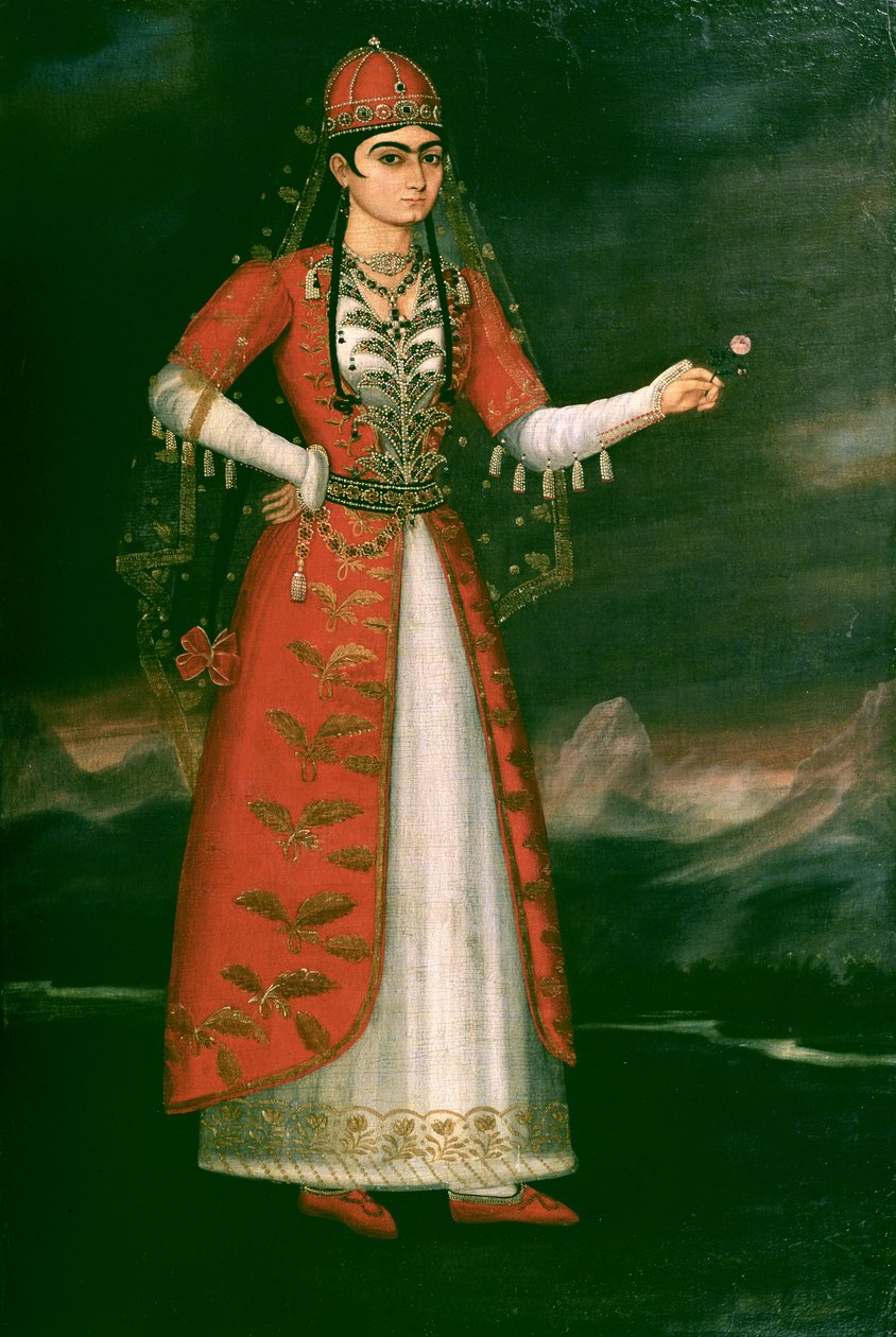Porträt von Nino Eristavi, Iraner, 1829 von Iranian School
