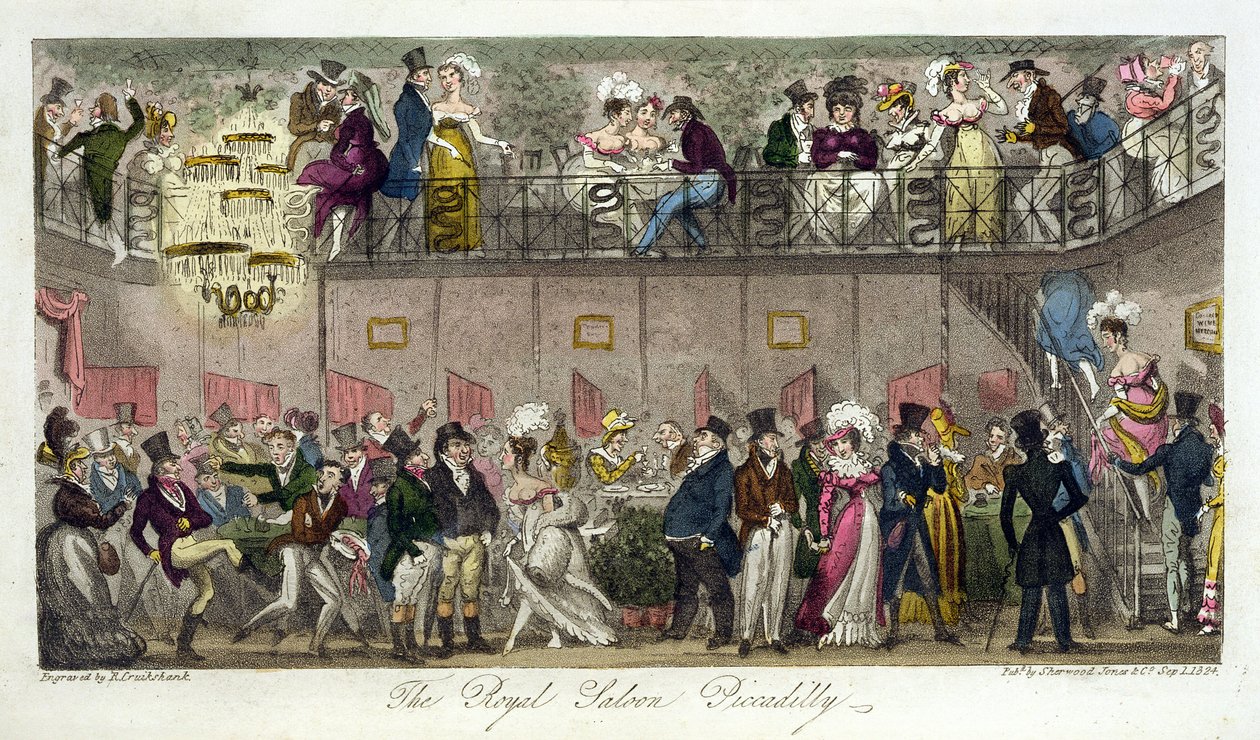 Der Königliche Salon, Piccadilly, aus 
