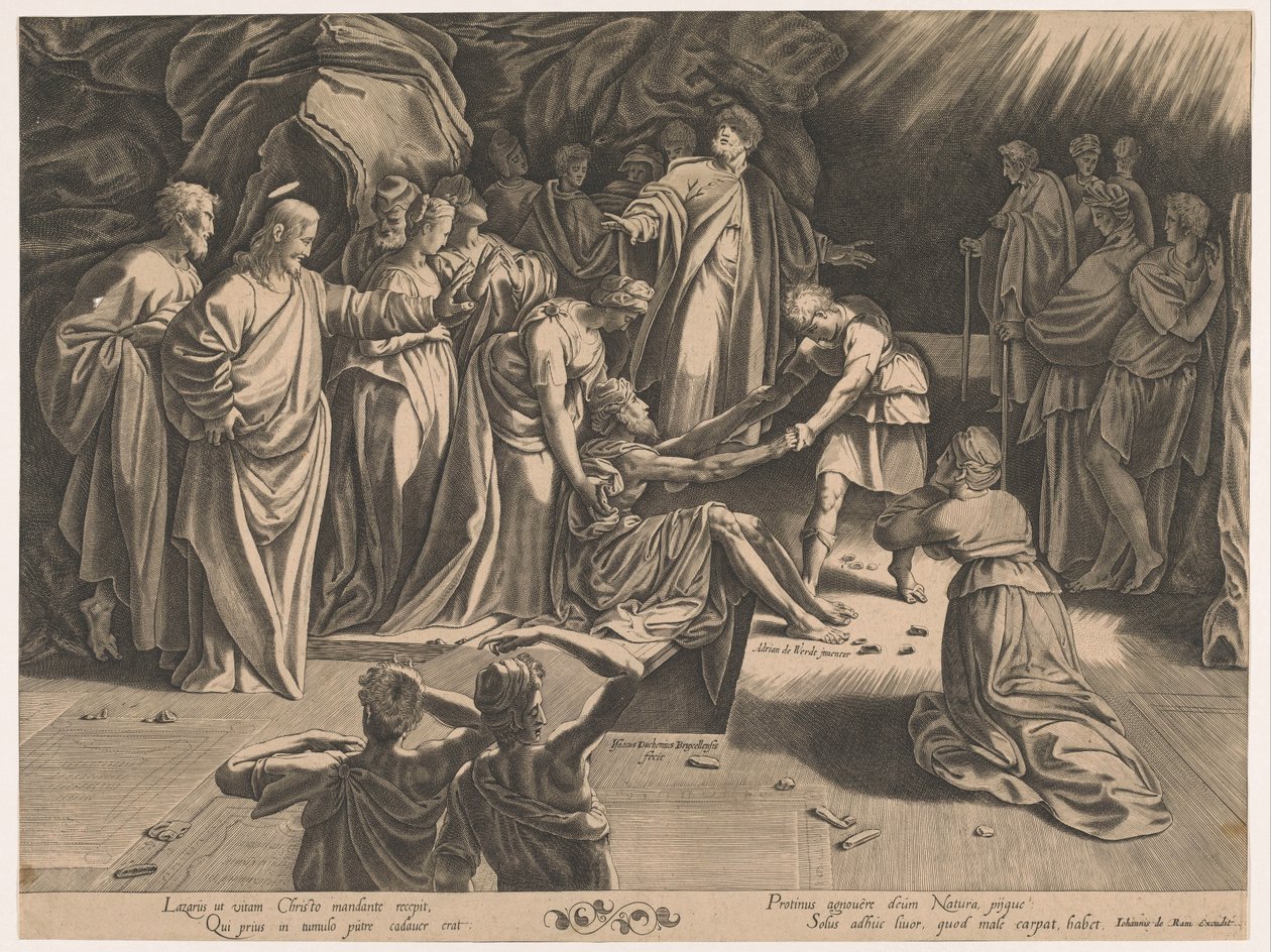 Auferweckung des Lazarus von Isaac Duchemin