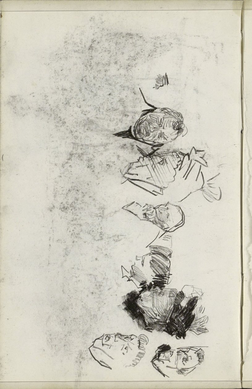 Köpfe von Männern und Frauen von Isaac Israels