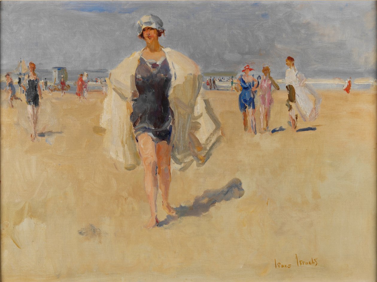 Dame am Strand von Viareggio von Isaac Israels