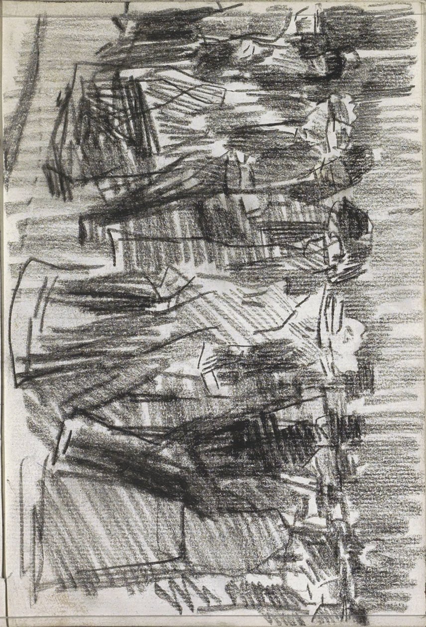 Frauen und Männer auf der Straße von Isaac Israels