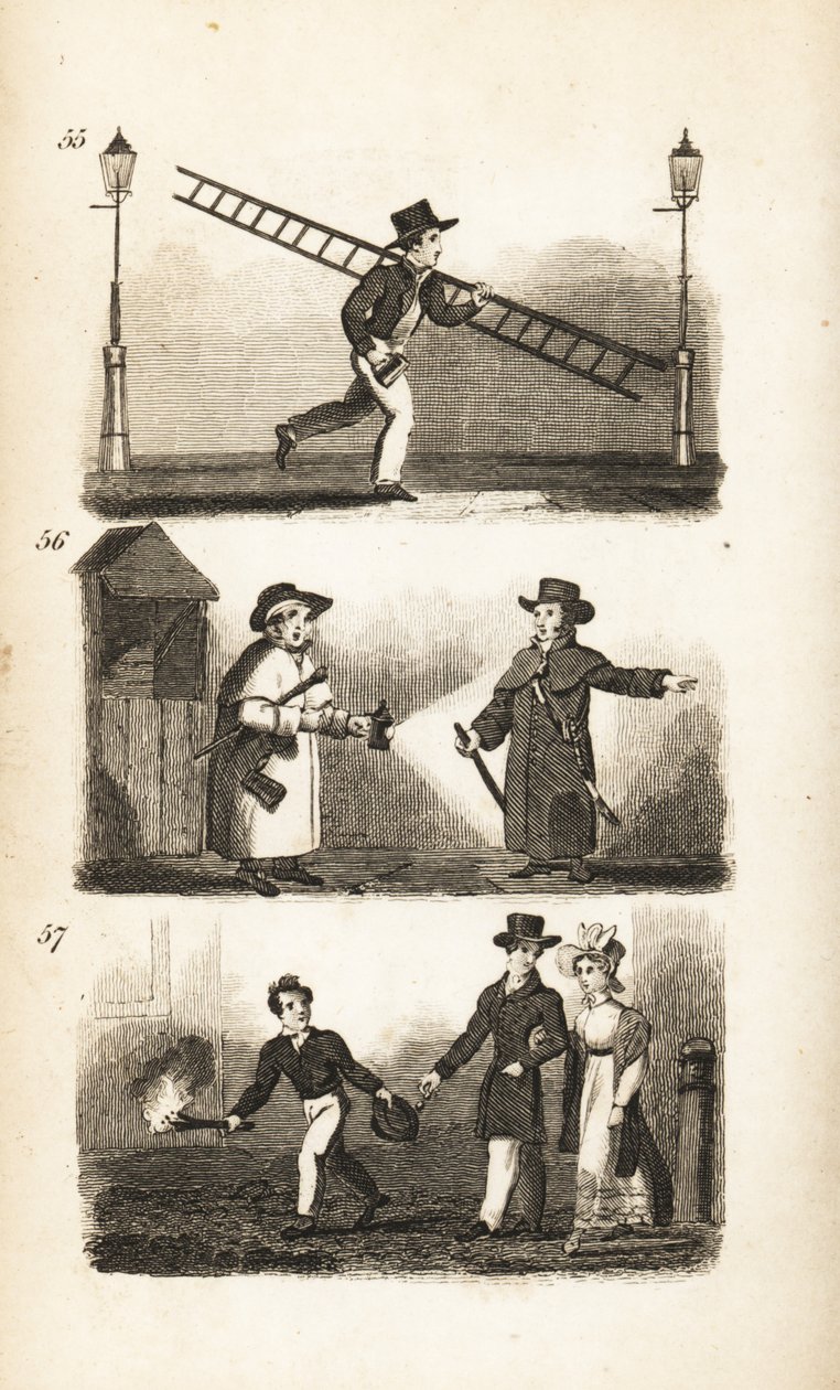 Der Laternenanzünder, Wächter und Linkboy von Isaac Taylor