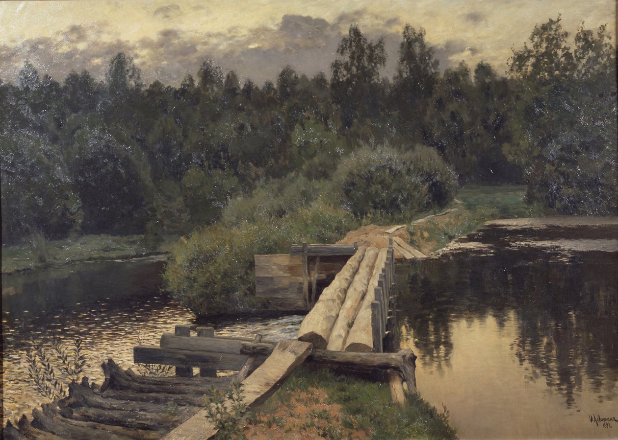 Am seichten Wasser von Isaak Ilyich Levitan