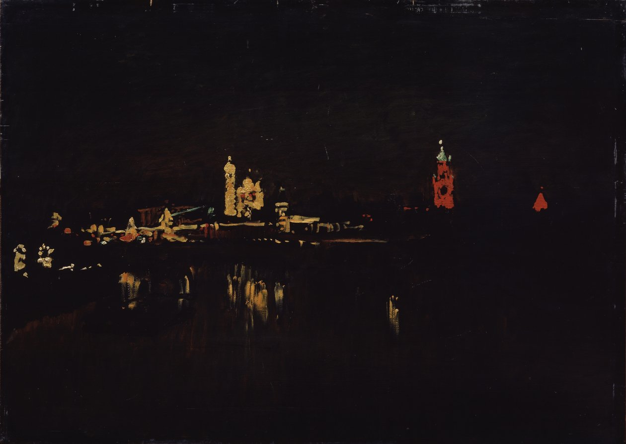 Beleuchtung des Moskauer Kremls, 1896 von Isaak Ilyich Levitan