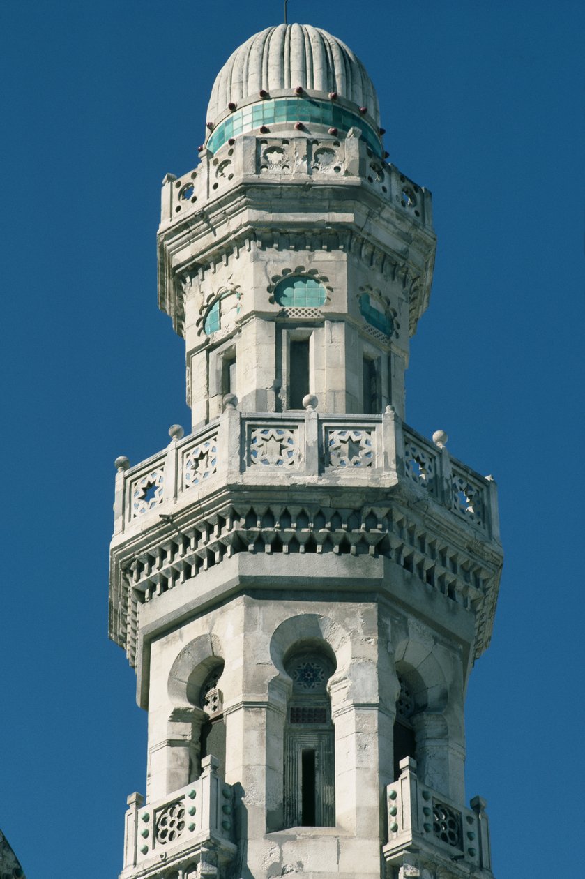 Detail eines Minaretts von Islamic School