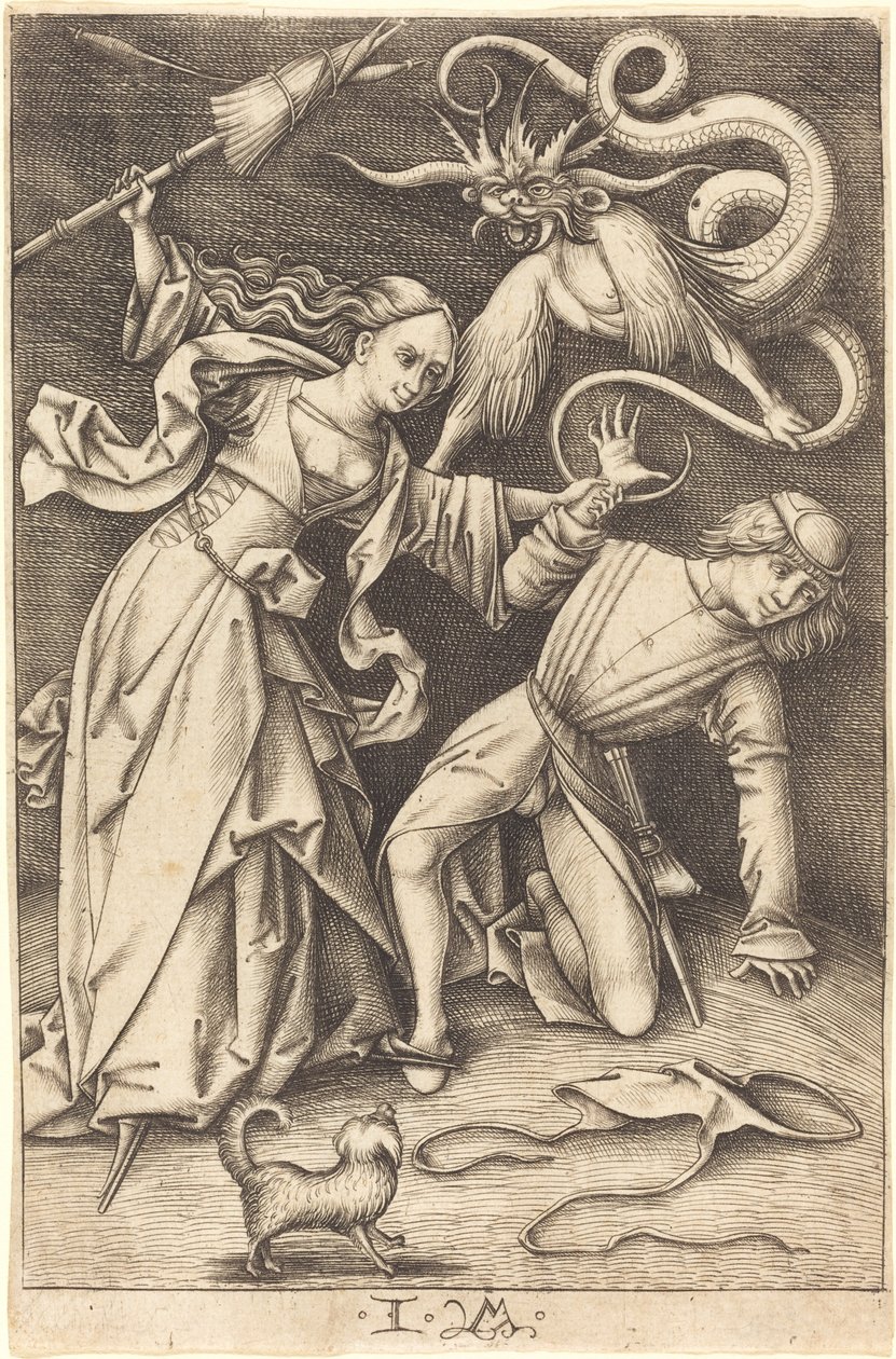 Die zornige Ehefrau von Israhel van Meckenem