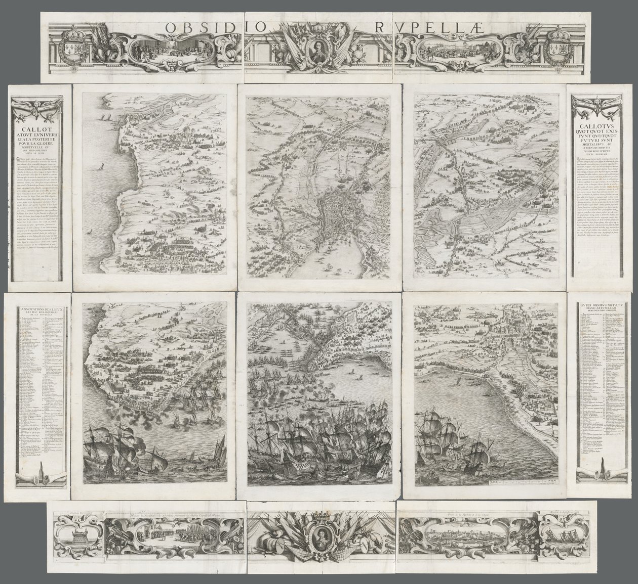 Die Belagerung von La Rochelle von Israël Henriet