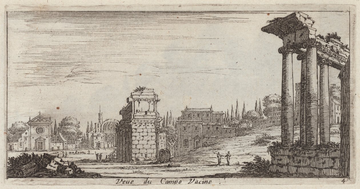 Ansicht des Campo Vacine von Israël Silvestre